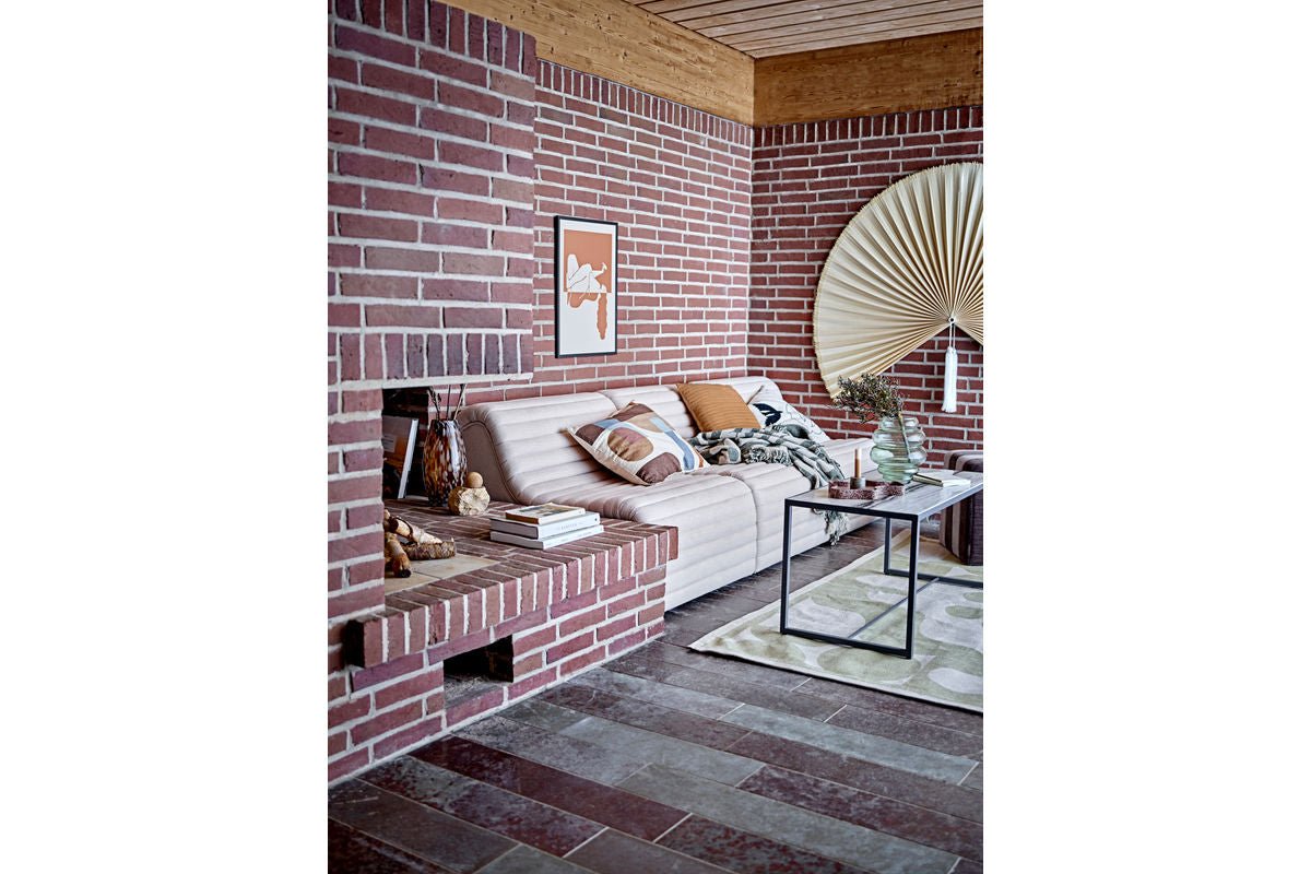 Yara Throw Blanket – Green, made from recycled cotton