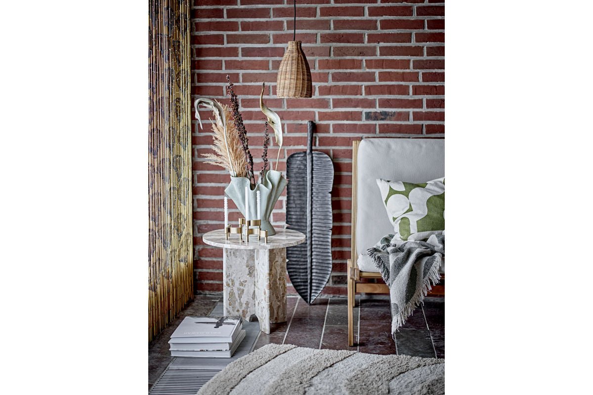 Yara Throw Blanket – Green, made from recycled cotton