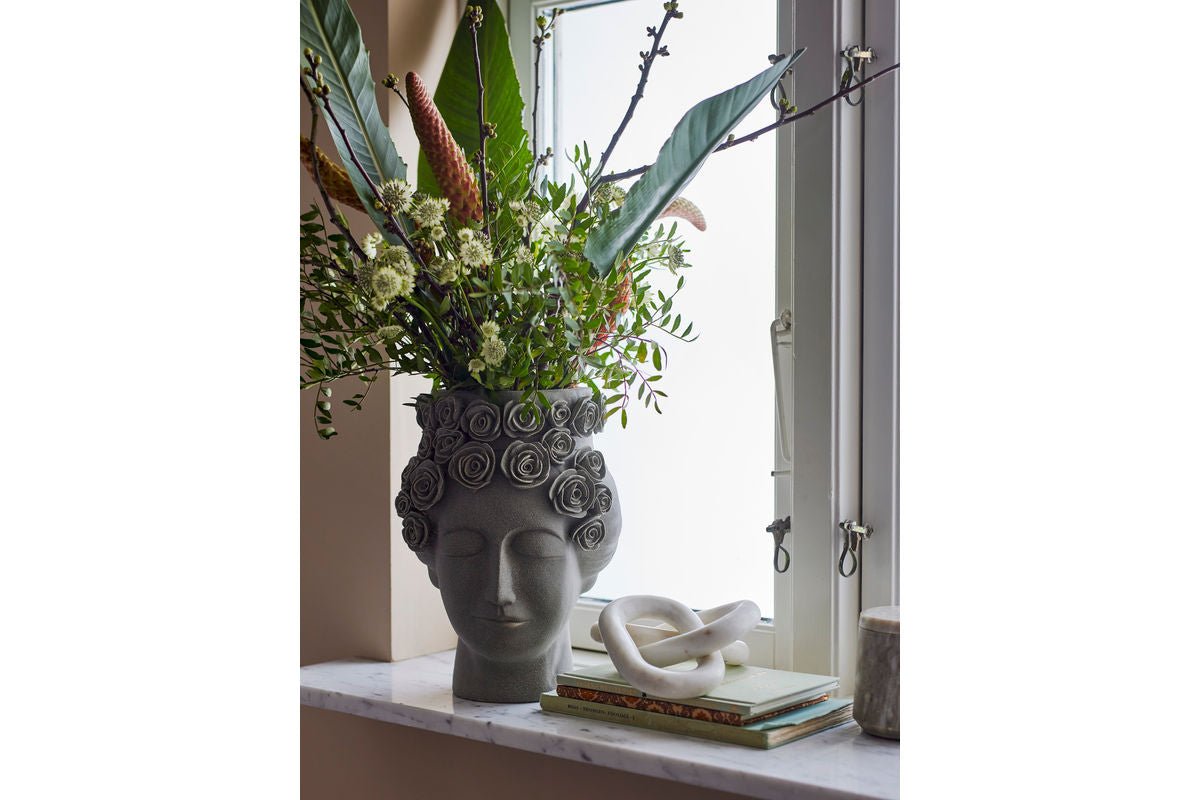 Vase "Selin" – Gray Stoneware