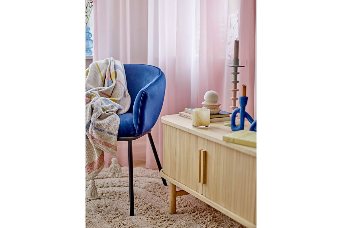 Lumi Throw Blanket - Natural, made from recycled cotton