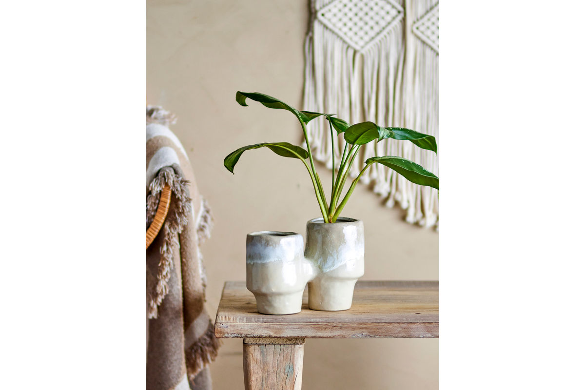 Flower Pot Doublepott – Glazed Stoneware