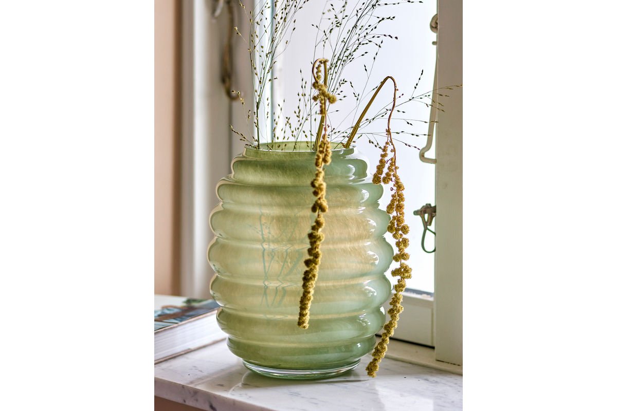 Vase „Verena“ – Grünes Glas