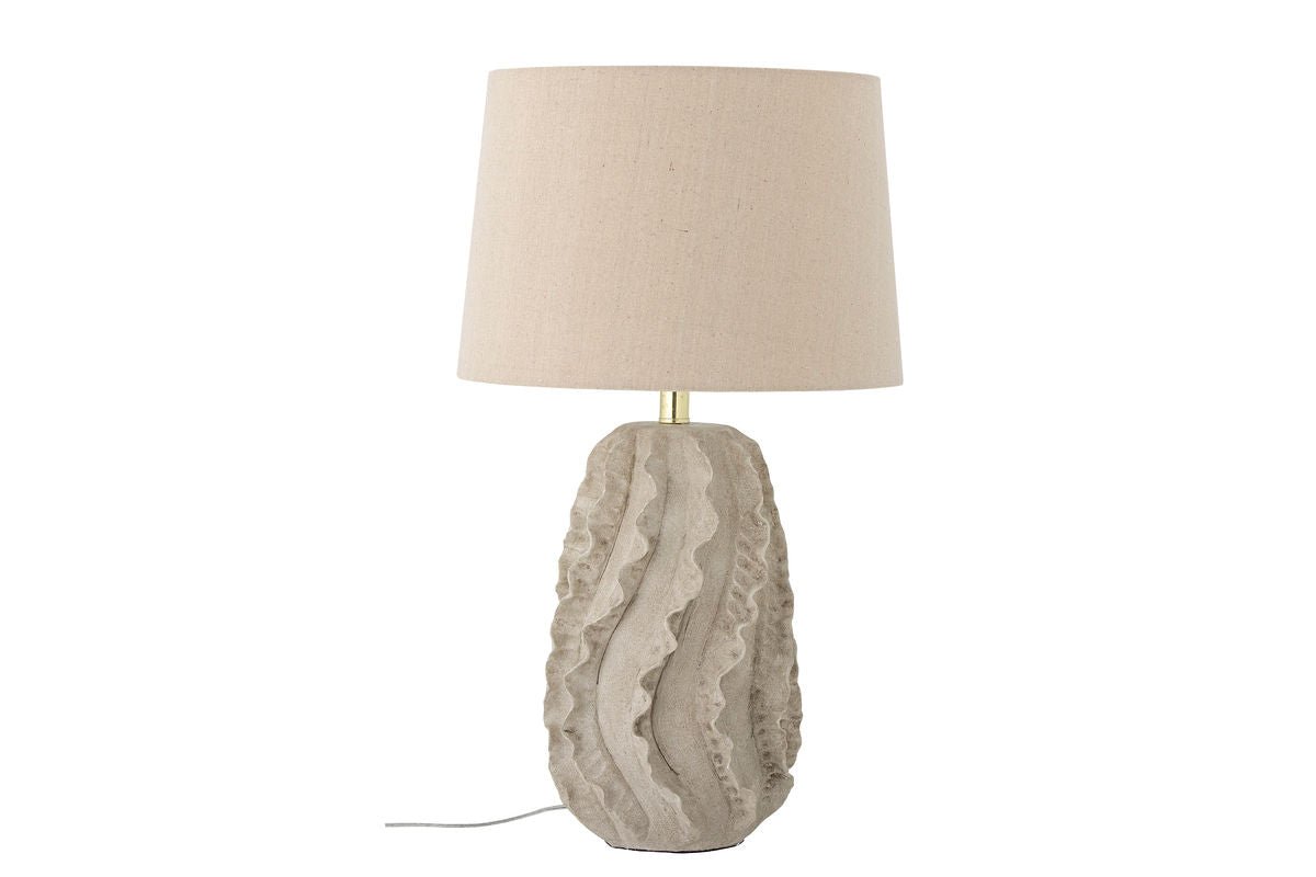 Table lamp Sandwave - white stoneware