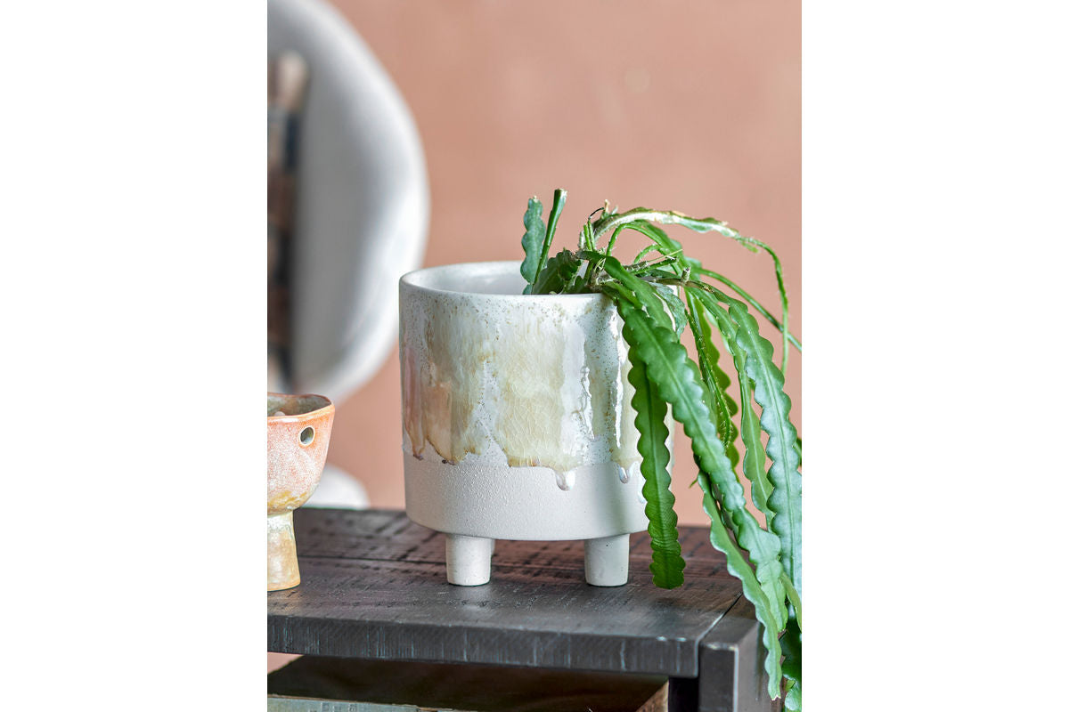 Lamaiya Flower Pot – Glazed Stoneware