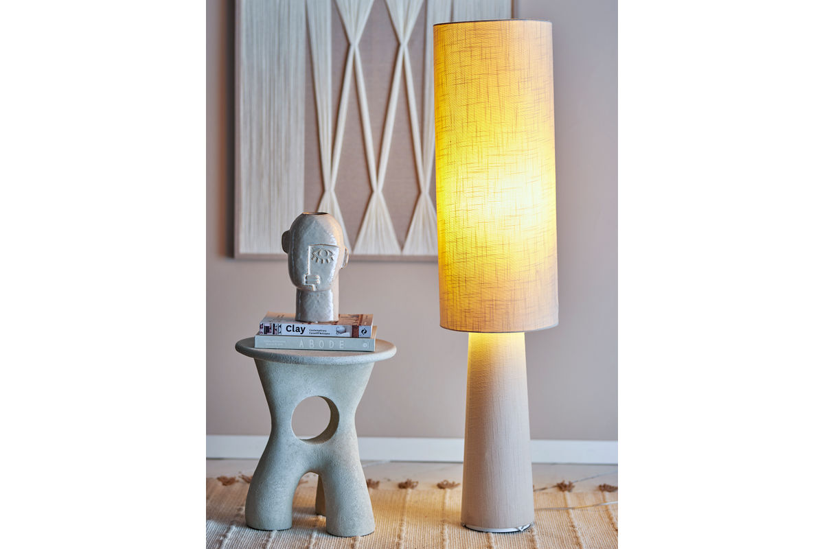 Floor Lamp Madrid – Linen in Natural