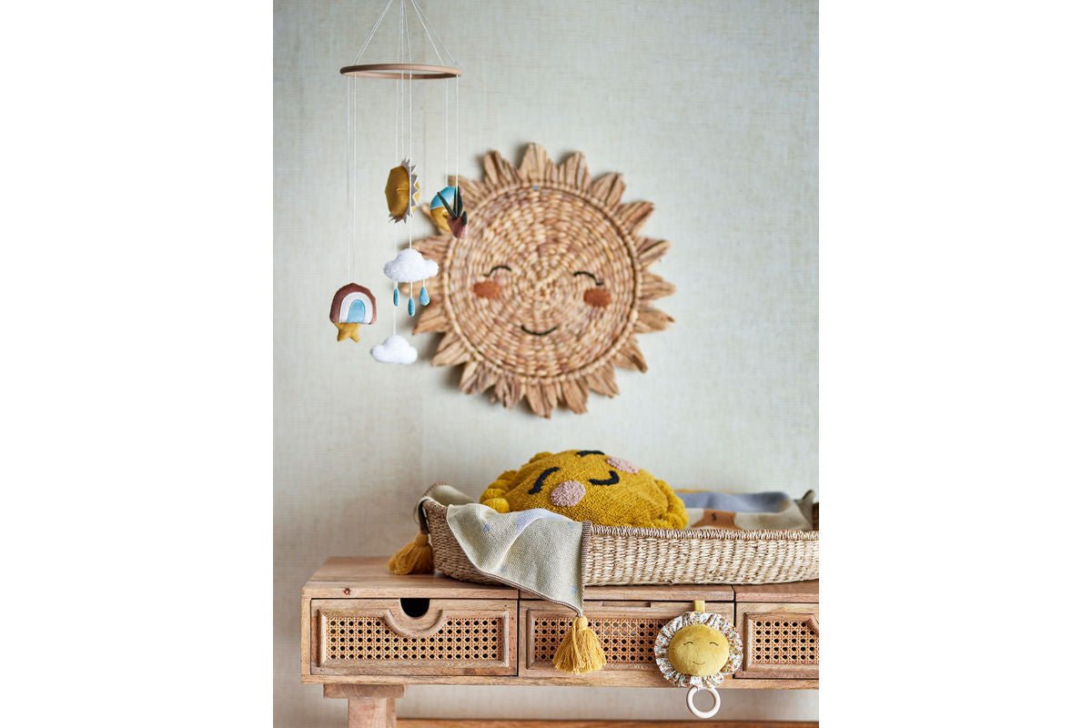 Mobile Luma – gentle baby mobile with sun, moon & clouds