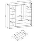 Designer Schrank Niro 206 cm - Luxusbetten24
