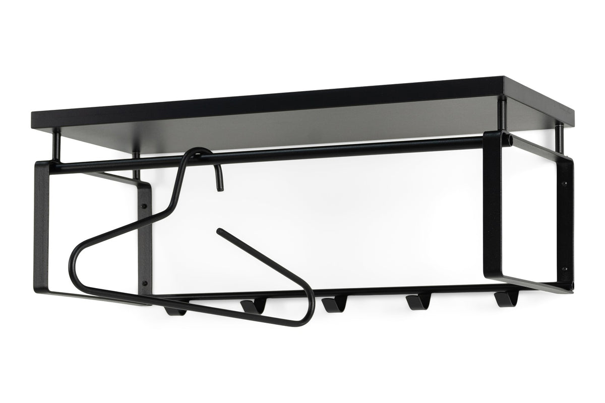 Designer Wandgarderobe Castor - Schwarz
