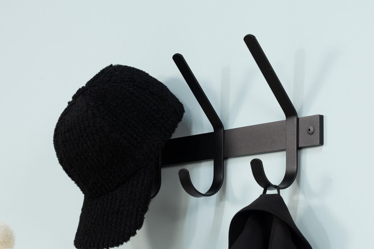 Designer Wandgarderobe Trino - Schwarz