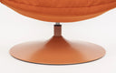 Designer Drehsessel Nando in Samt in Orange – Detail Drehfuß