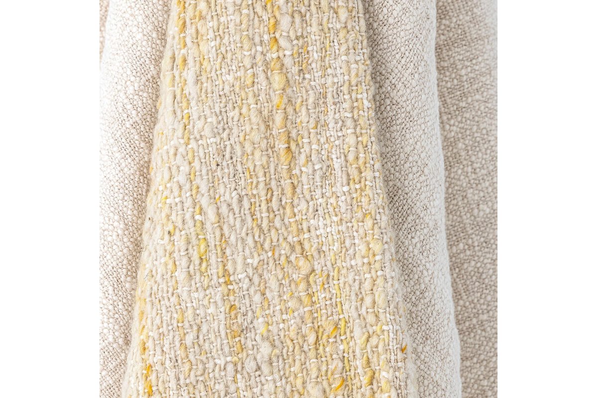 Tegen Bedspread – Soft Natural Tones with Fringes