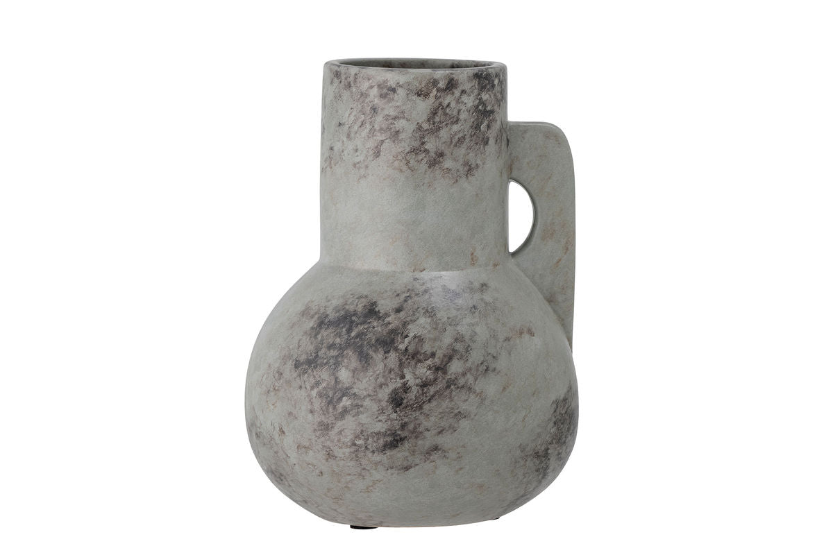 Vase "Grounded" - gray ceramic vase