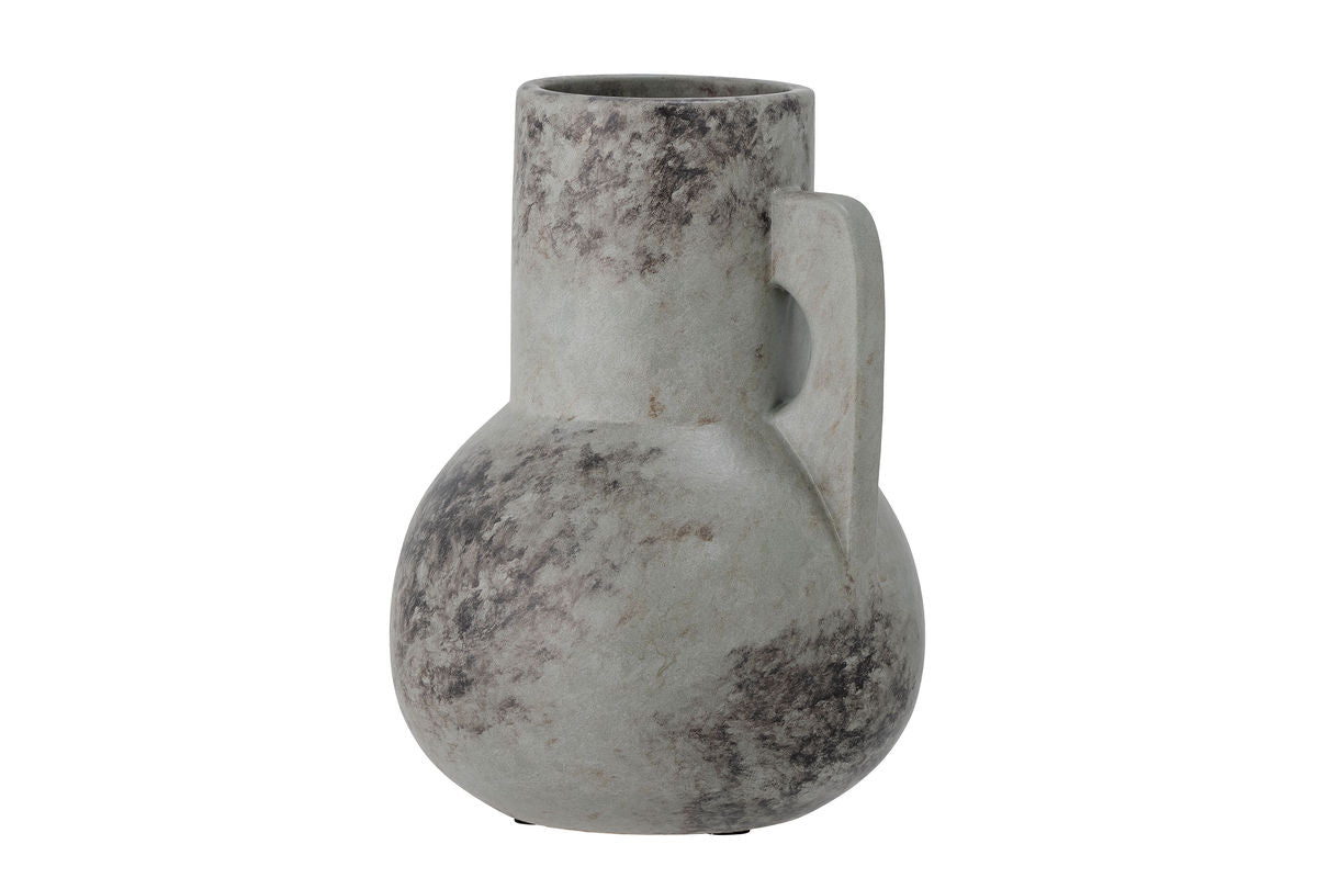 Vase "Grounded" - gray ceramic vase