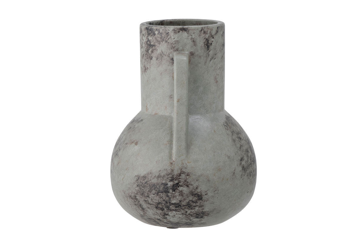 Vase "Grounded" - gray ceramic vase
