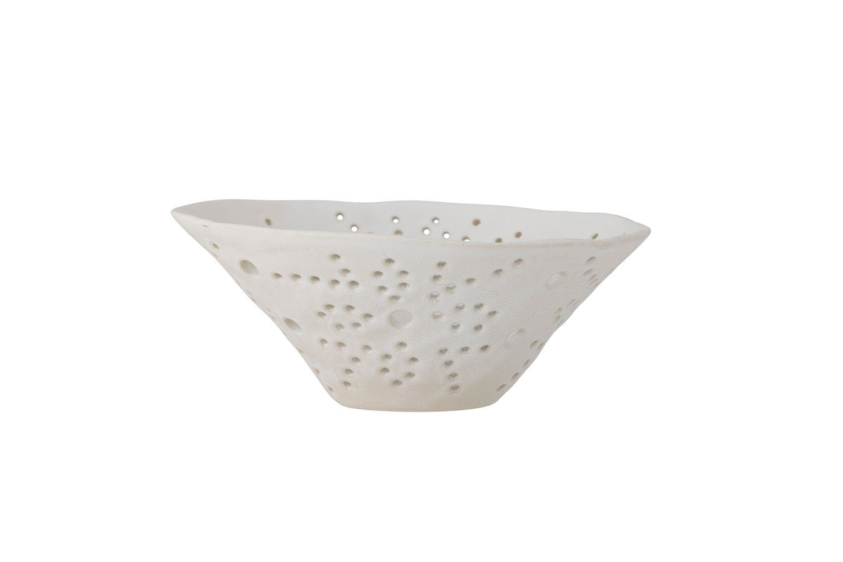 Decorative Bowl Aluna – Handcrafted Stoneware in White