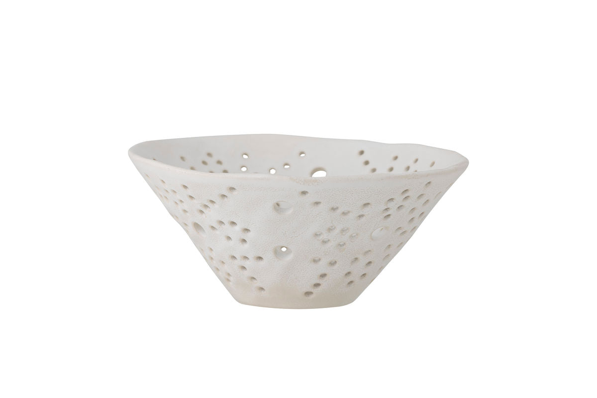 Decorative Bowl Aluna – Handcrafted Stoneware in White