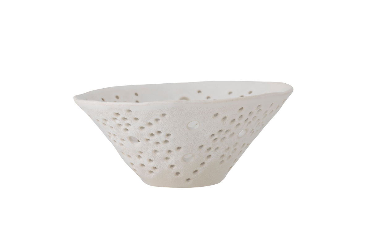 Decorative Bowl Aluna – Handcrafted Stoneware in White