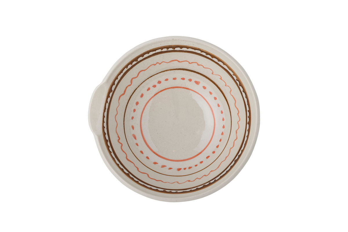 Bowl Riona – Stoneware with Hand-Painted Pattern