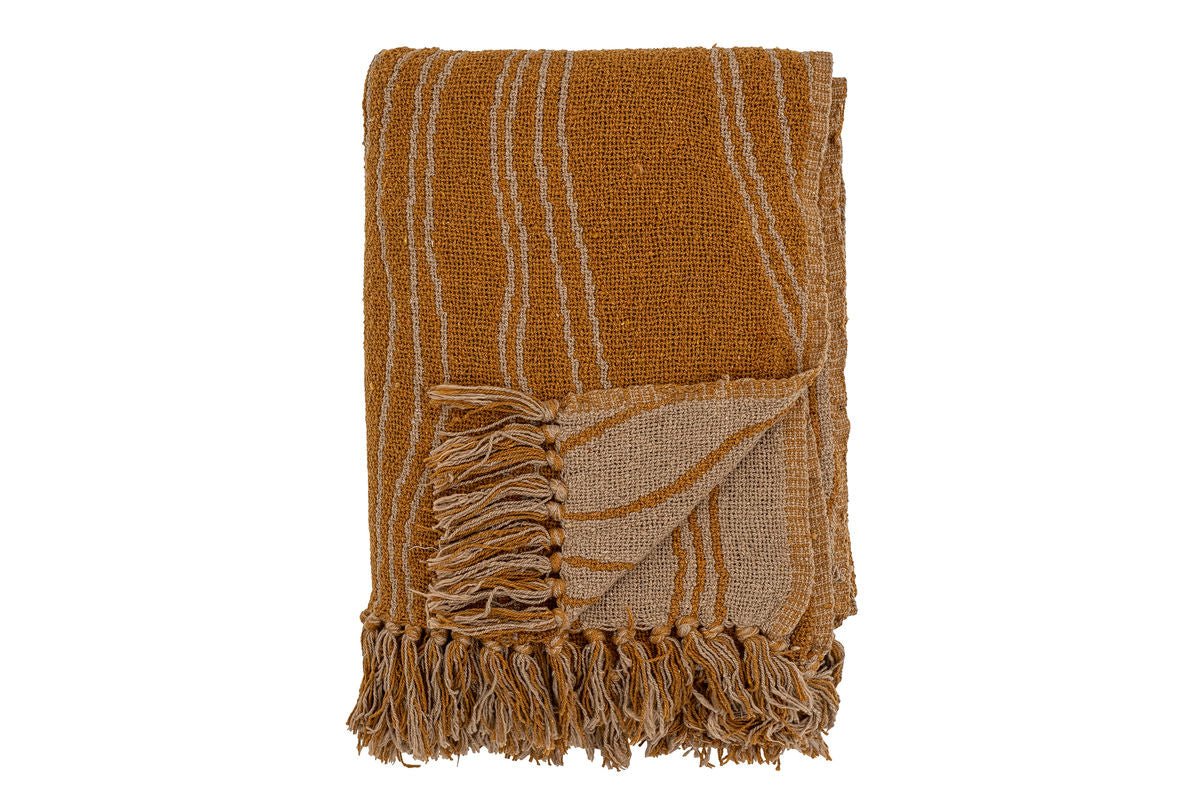 Throw Blanket Koa – Brown, made from recycled cotton