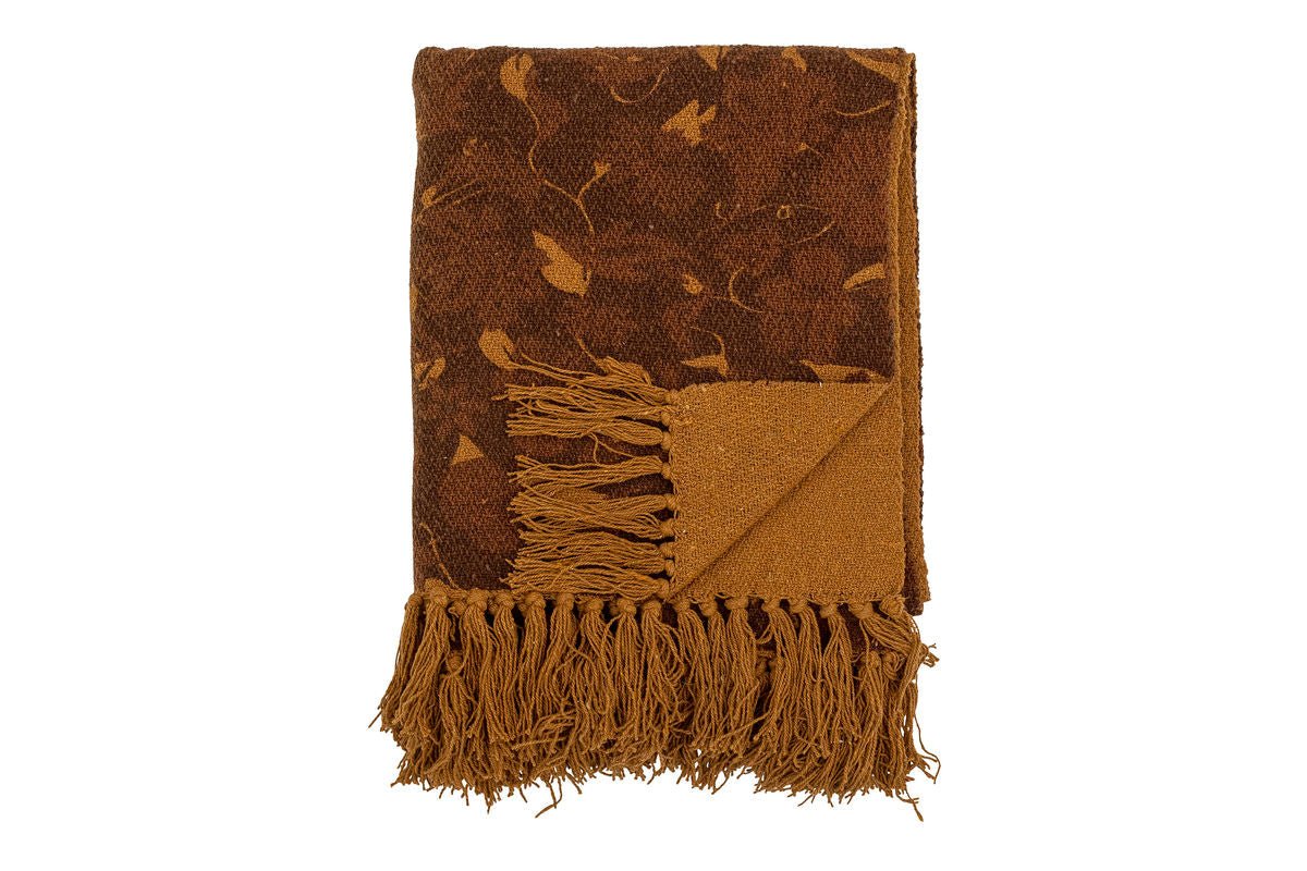 Throw Blanket Soli – Brown, made from recycled cotton