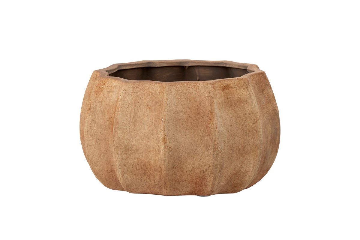 Decorative Flower Pot Lioro – Organic Terracotta Shape in Warm Brown Tones