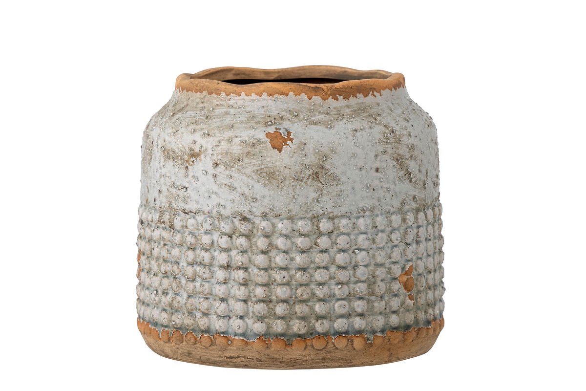 Vase "Selina" – Terracotta & Gray Ceramic