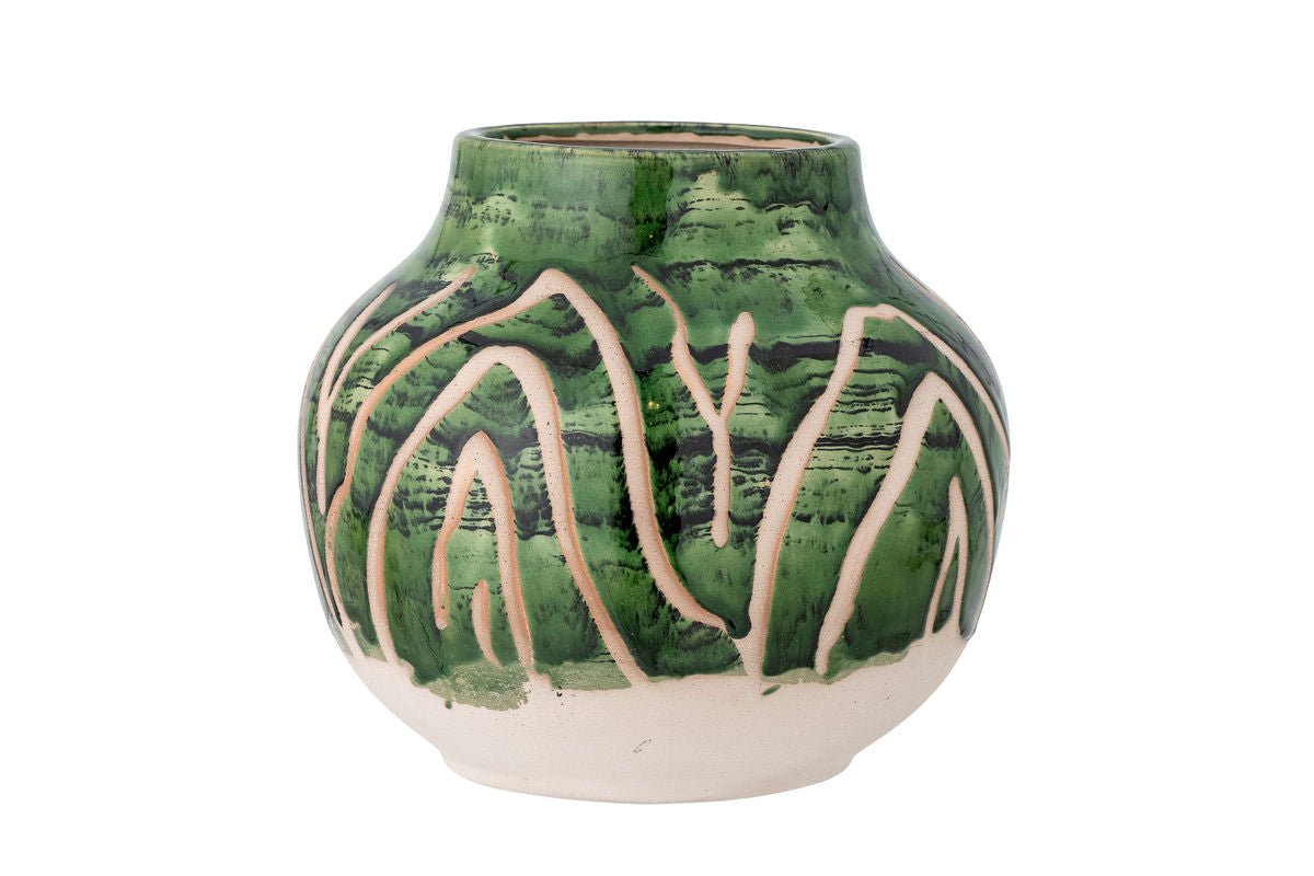 Vase "Mirava" – Green Stoneware