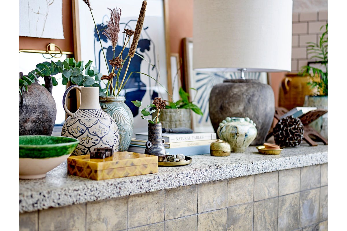 Vase Ora - Brown, made of stoneware