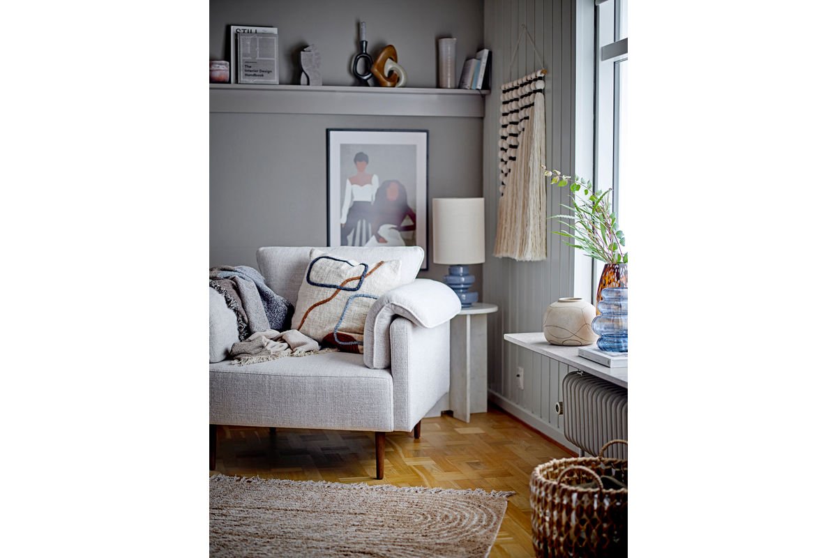 Tischlampe Glory- gewelltes Glas