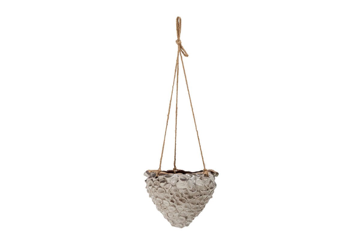 Hanging Flower Pot Corallo – Stoneware in Natural