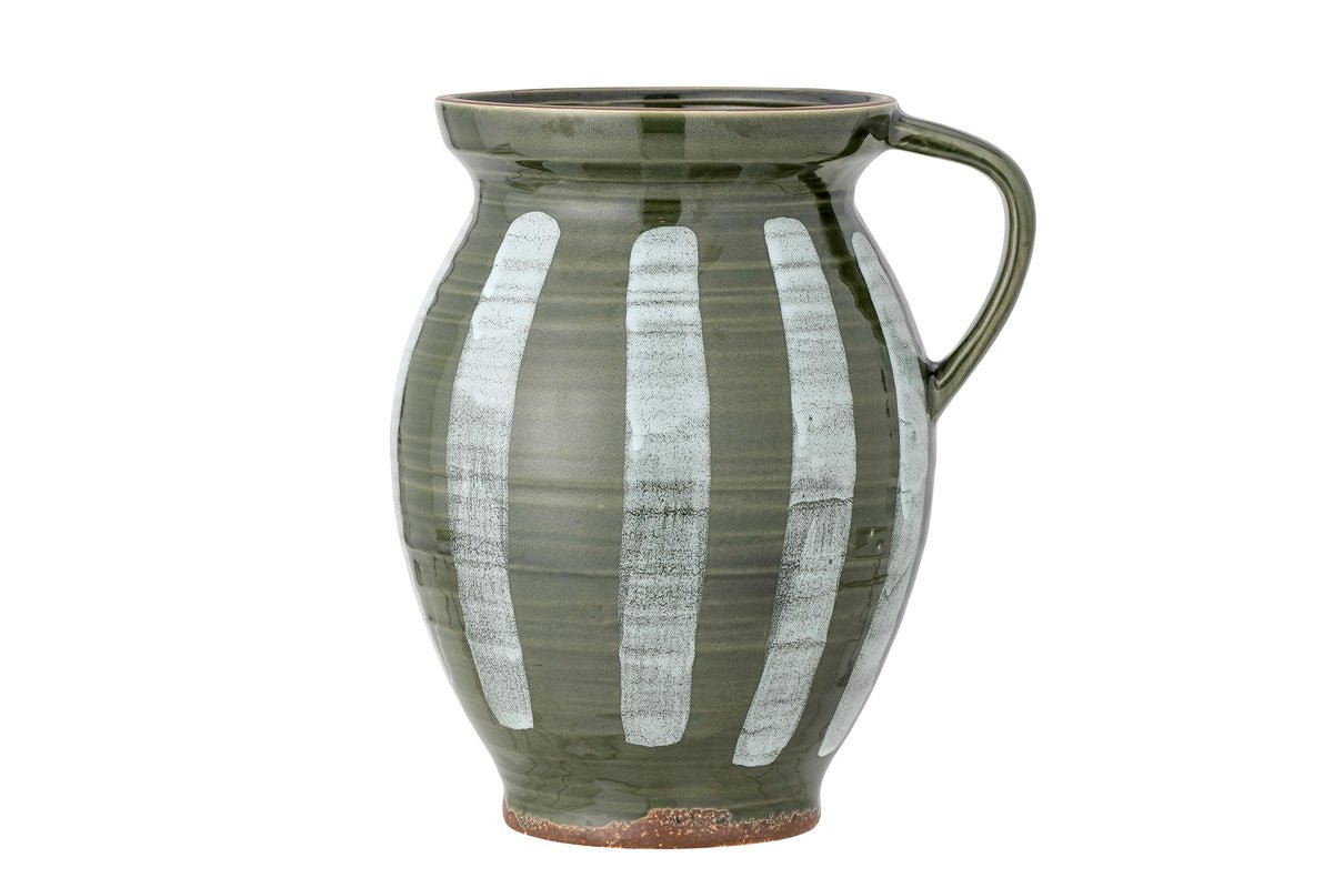 Vase "Elvya" – Green Stoneware