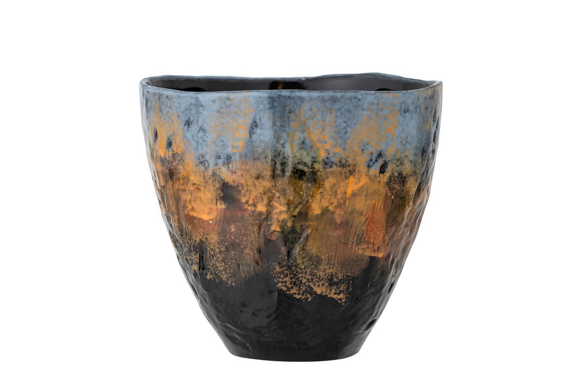 Flower Pot Almeria – Reactive Glaze in Mediterranean Color Shades