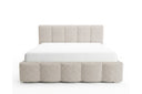 Designer Polsterbett Elva in Bouclé – Beige