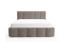 Designer Polsterbett Elva in Bouclé – Taupe