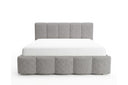 Designer Polsterbett Elva in Bouclé – Grau