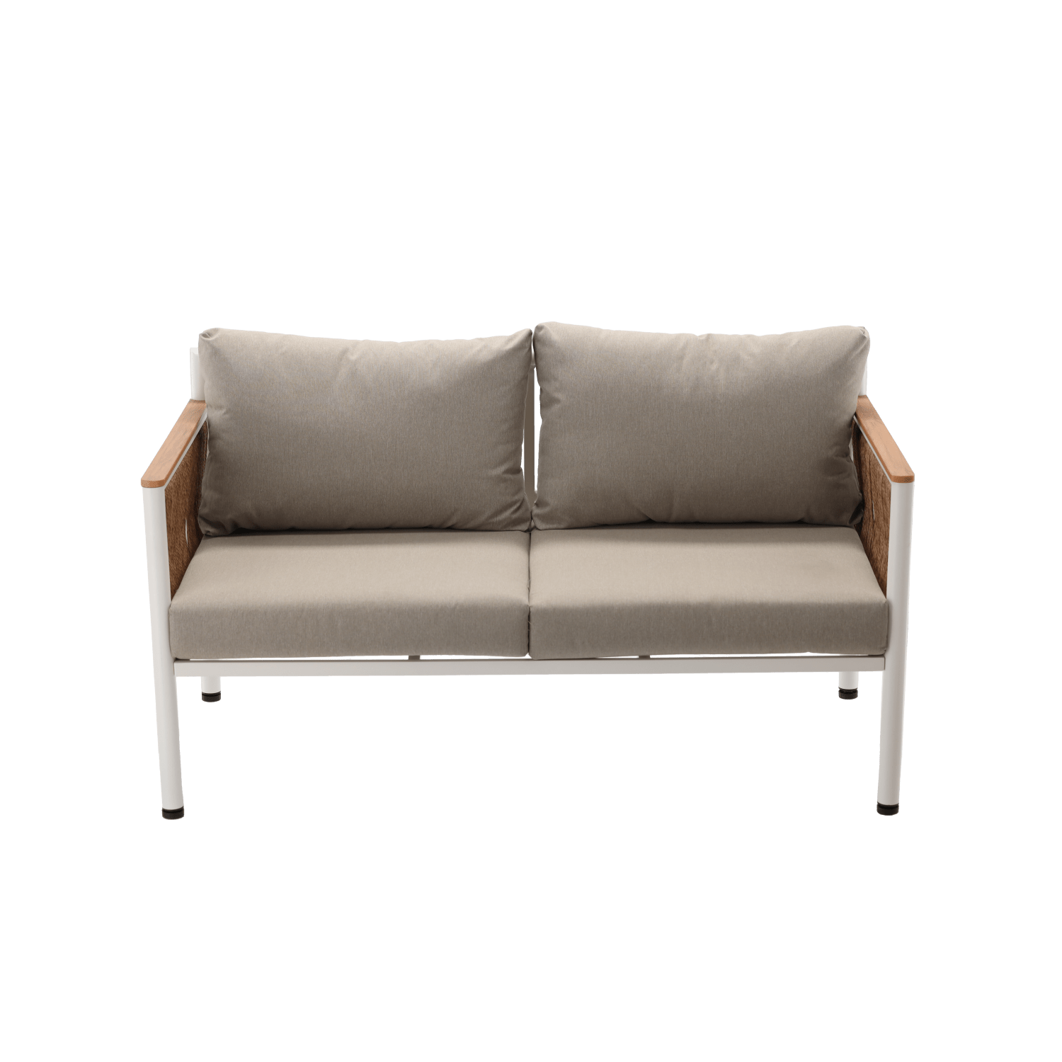 Garten Loungeset Belora – Aluminium Sitzgruppe mit Sofa, 2 Sesseln & Tisch