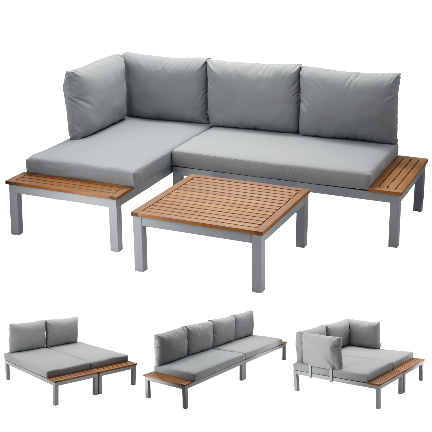 Garden Lounge Set ModuFlex – modular aluminum lounge set