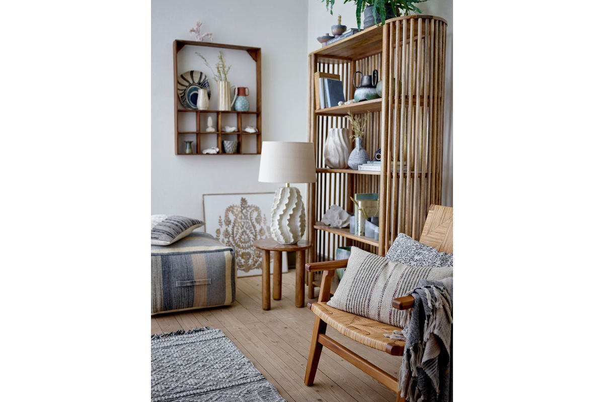 Table lamp Sandwave - white stoneware