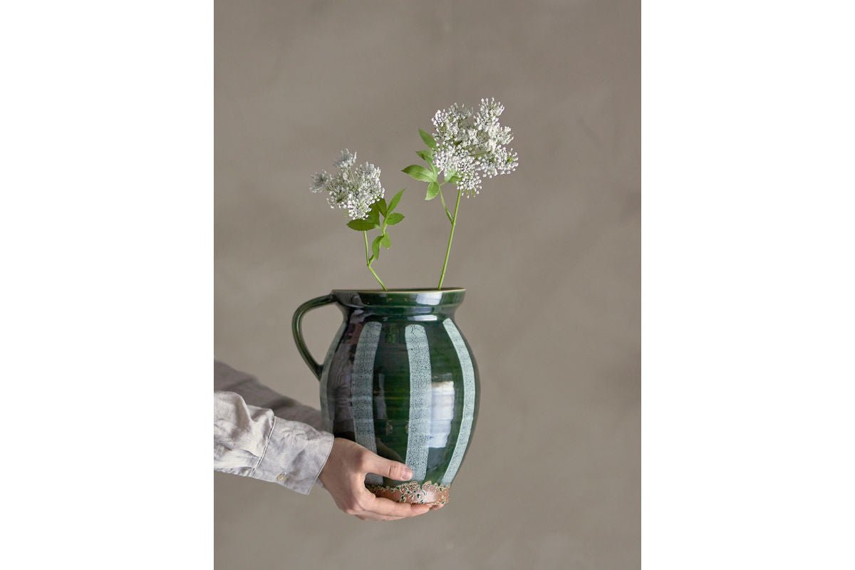 Vase "Elvya" – Green Stoneware