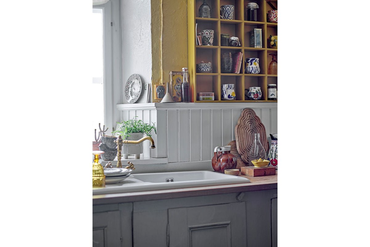 Naro Mug Set – Floral Motif Stoneware (2-piece)