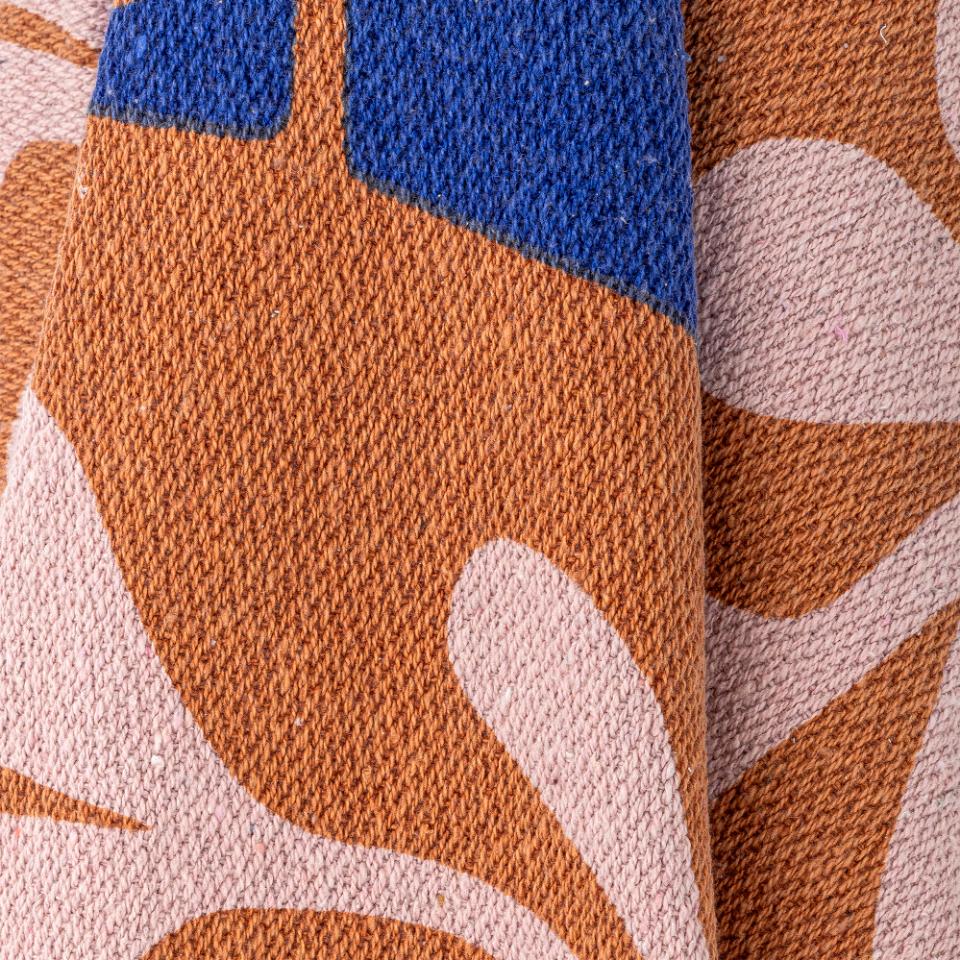 Throw Blanket Sia - Colorful, made from recycled cotton