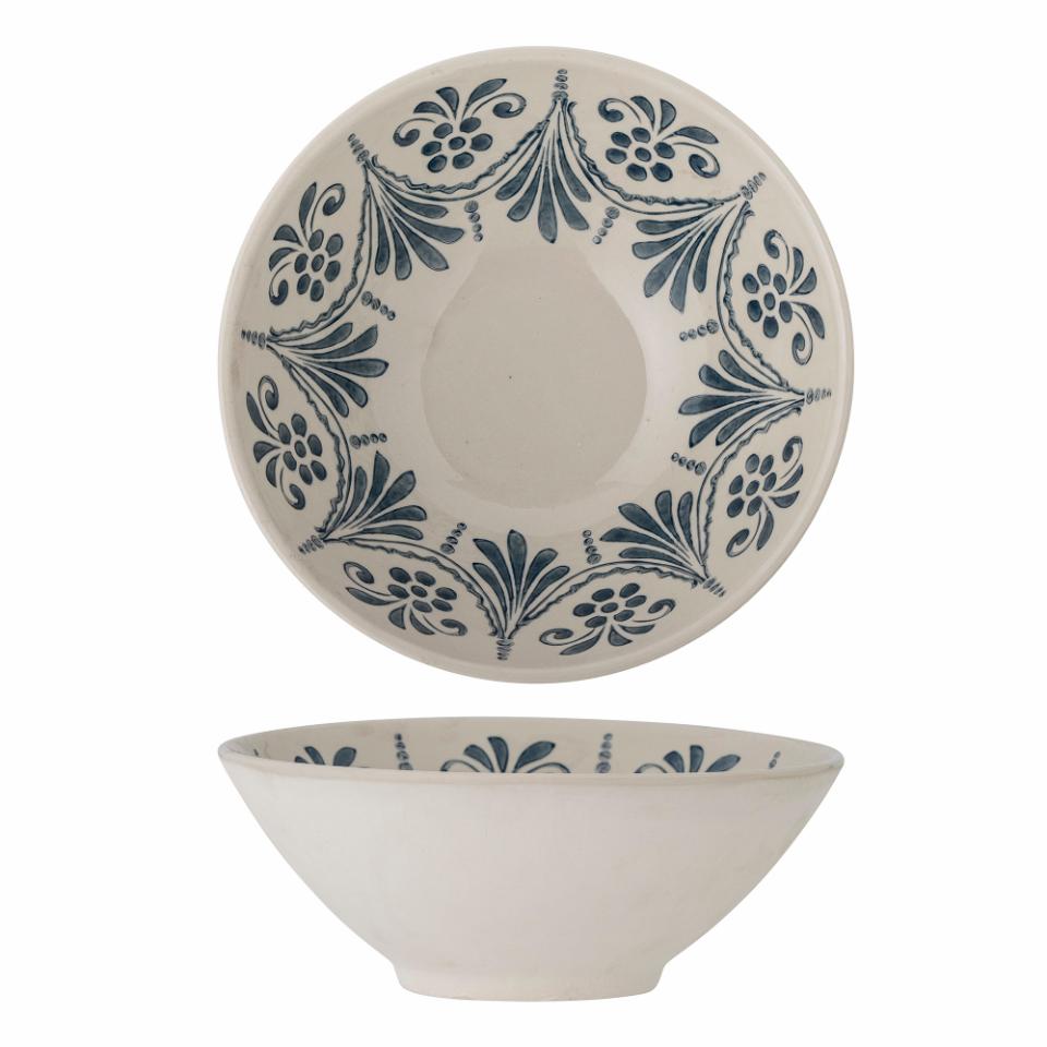 Bowl Riona – Stoneware with Hand-Painted Pattern