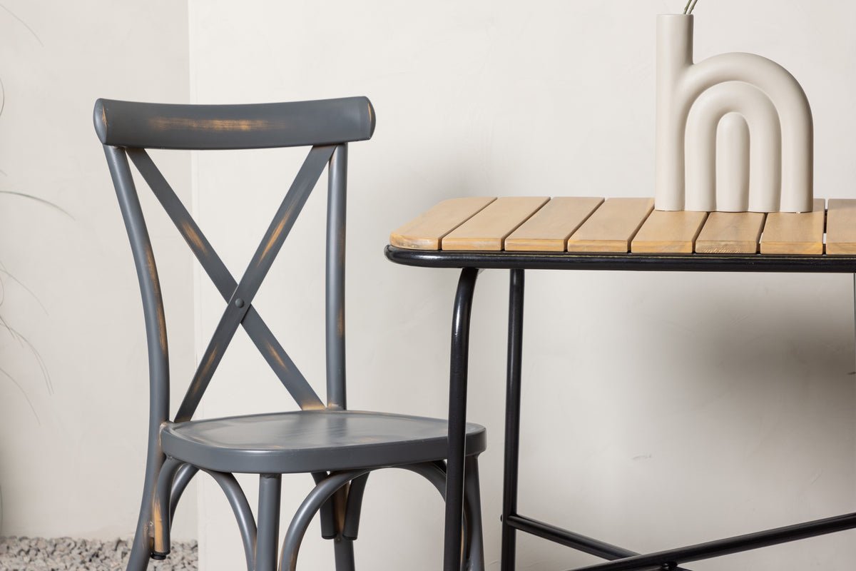 Garden Cafe Set Living – 3-piece Garden Furniture Set with Aluminum Chairs