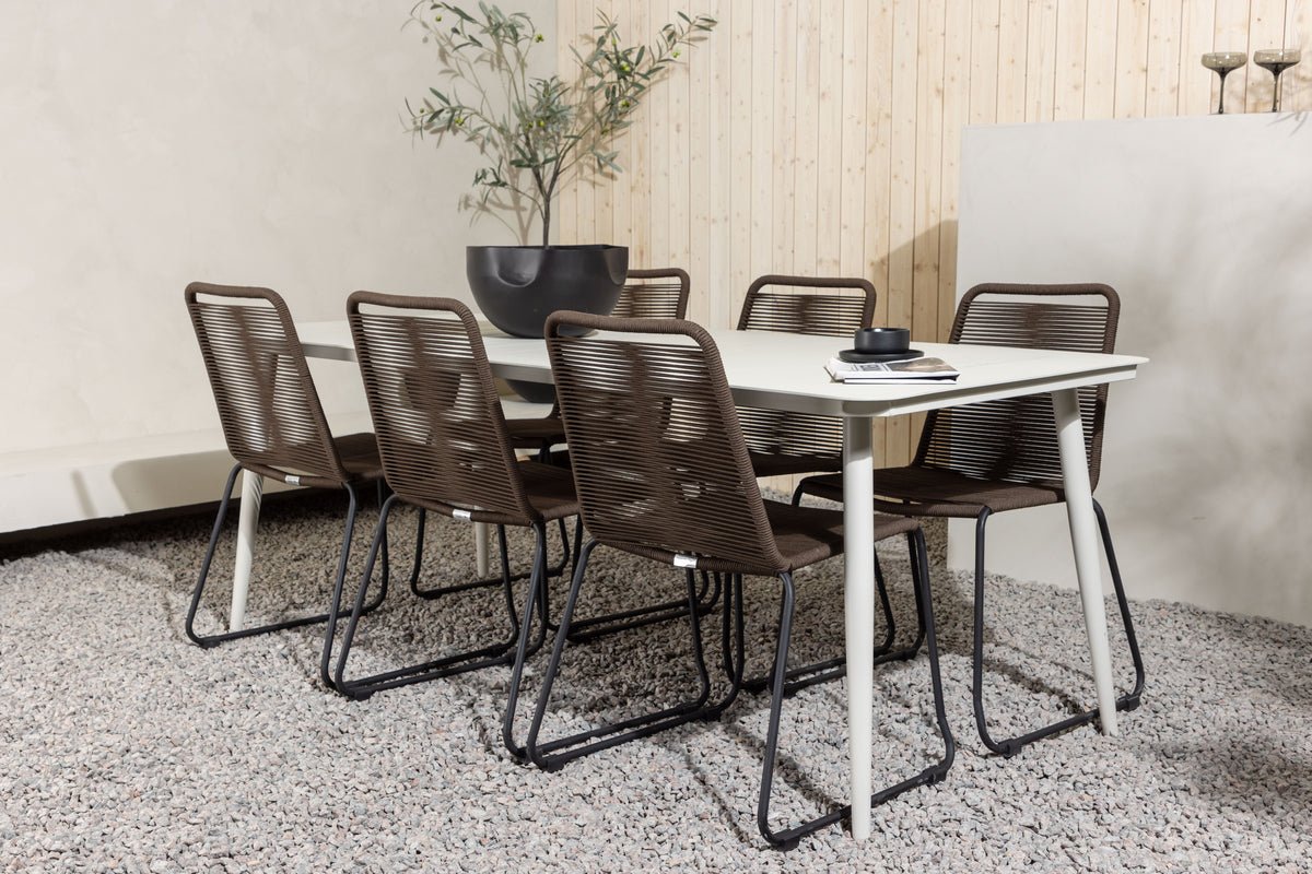 Garden Dining Set Nashville – 7-piece Outdoor Furniture Set for up to 6 People