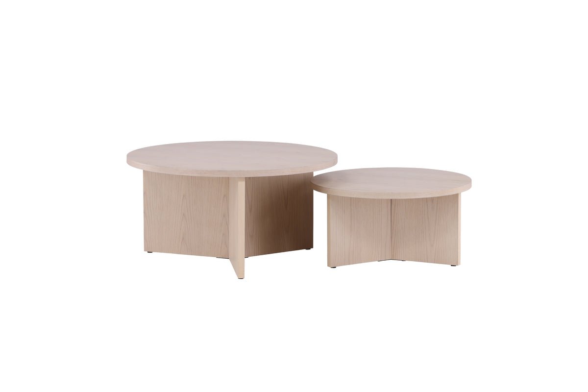 Couchtisch Allan Set - 2 Tische mit Holzoptik
