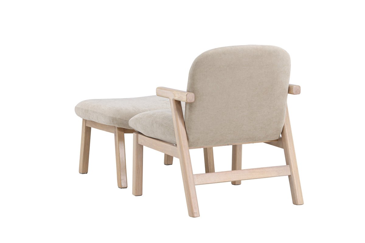 Armchair Railey II - with matching footstool