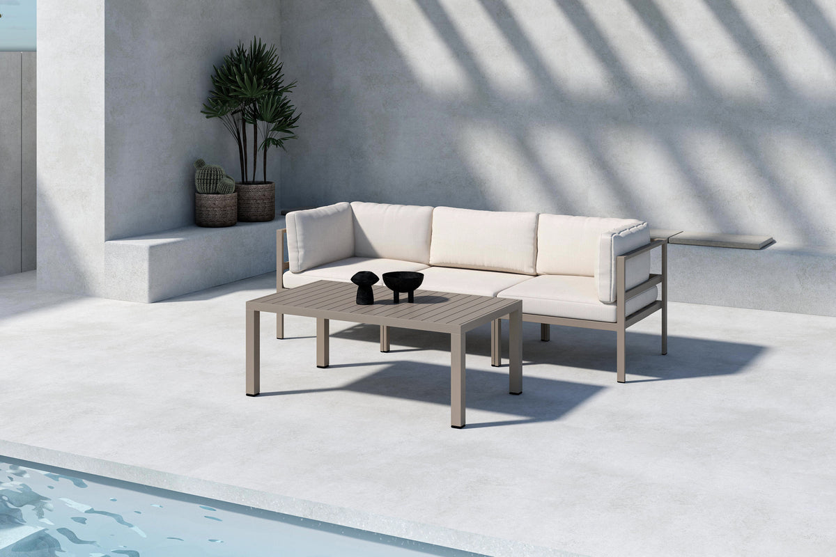 Garden Lounge Set Dorello – 3-Seater Sofa with Coffee Table