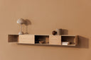 Wall Shelf Sion – Hanging Cabinet made of Metal with Cable Holder