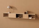 Wall Shelf Sion – Hanging Cabinet made of Metal with Cable Holder