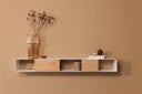 Wall Shelf Sion – Hanging Cabinet made of Metal with Cable Holder